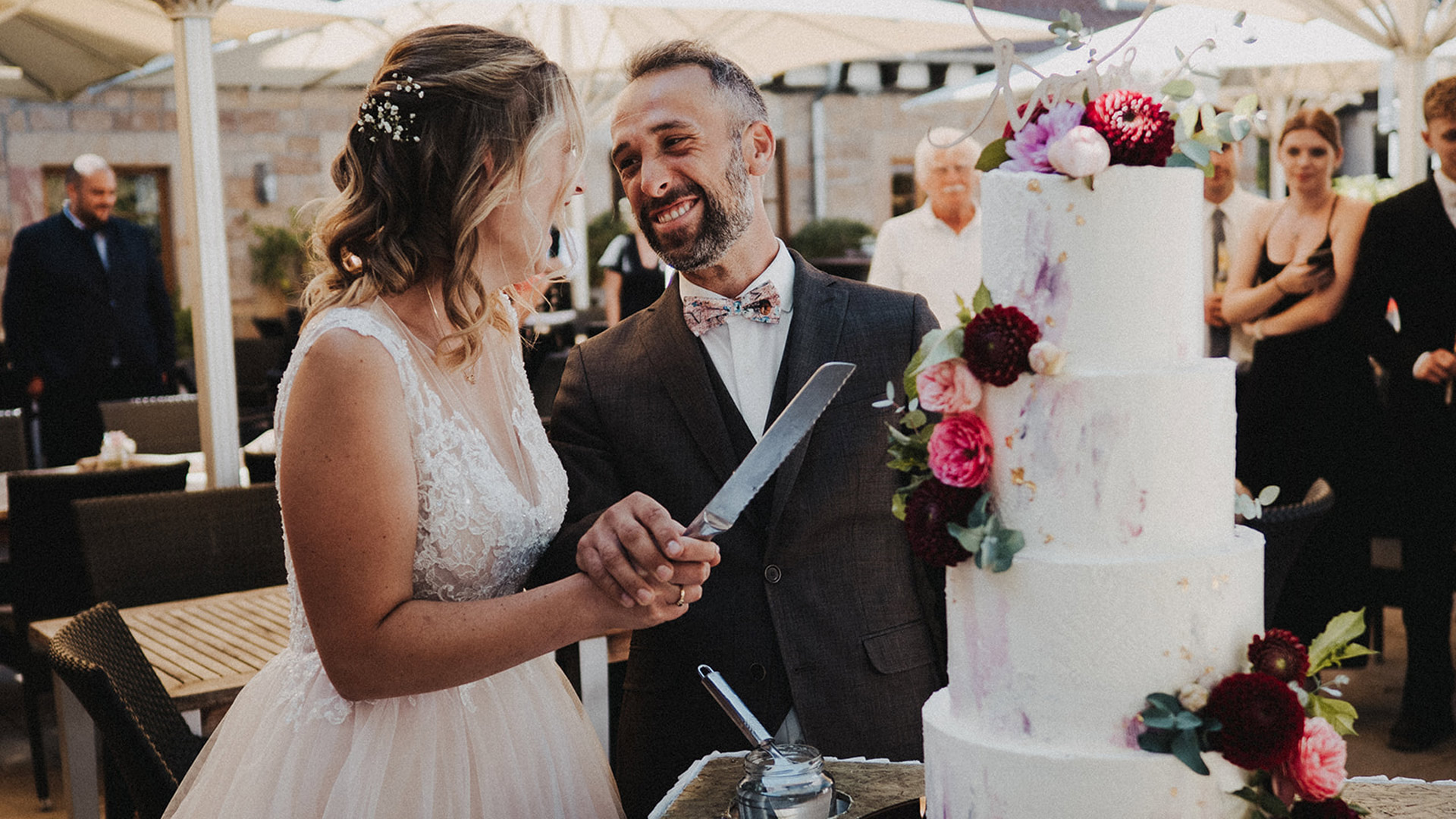 Auftragstorte für eine Hochzeit